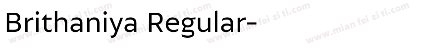 Brithaniya Regular字体转换